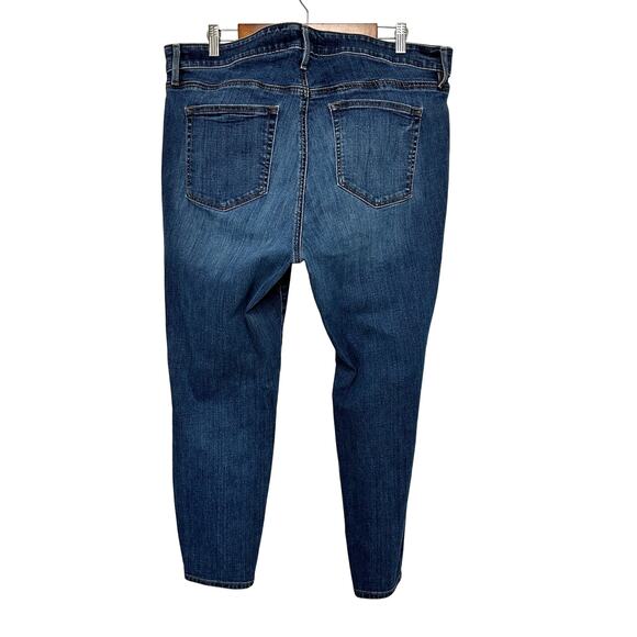 Loft Plus Modern Skinny Jean Slim Pockets Curvy Stretch Tapered Ankle Sz: 18 - Picture 2 of 10